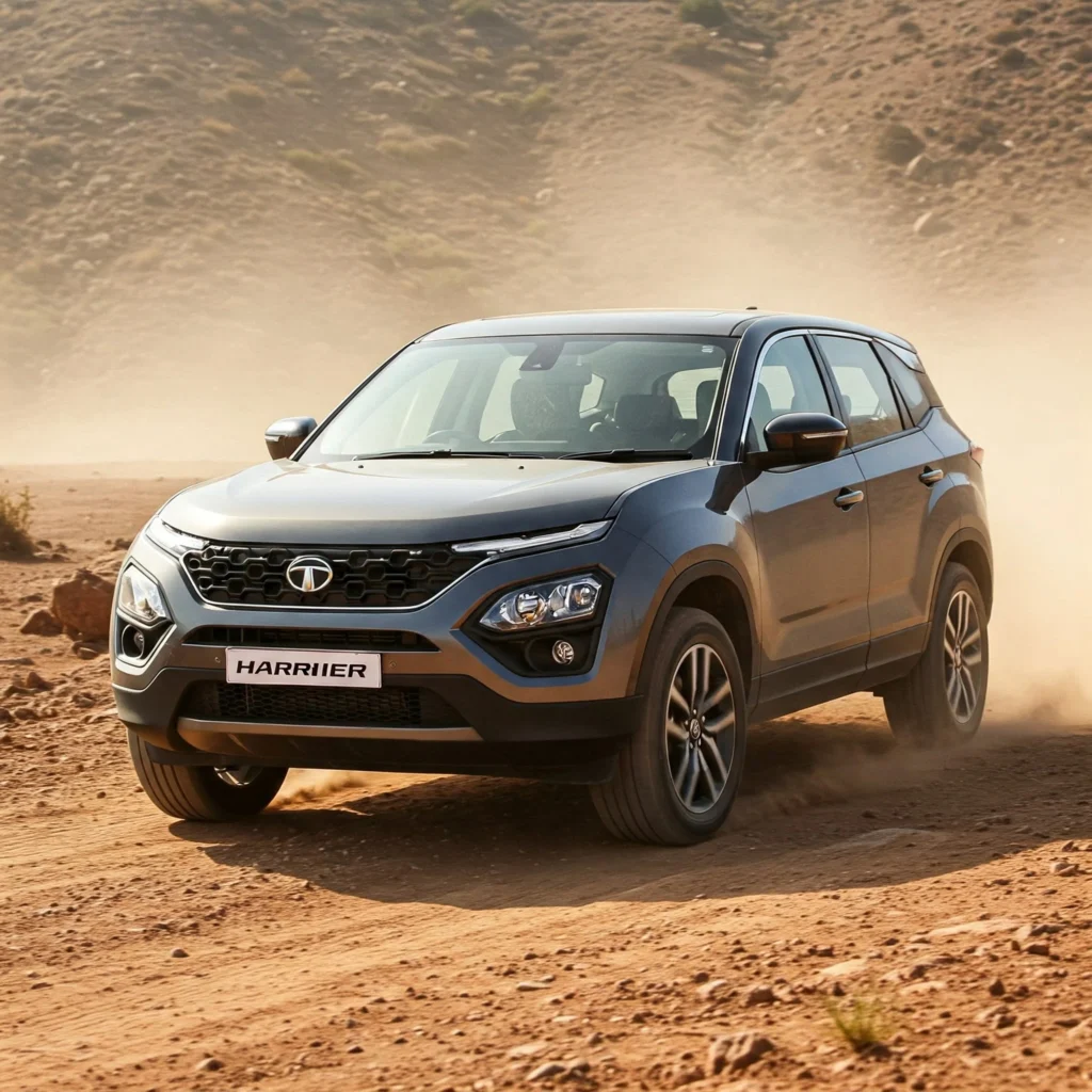 Tata Harrier cruising off-road
